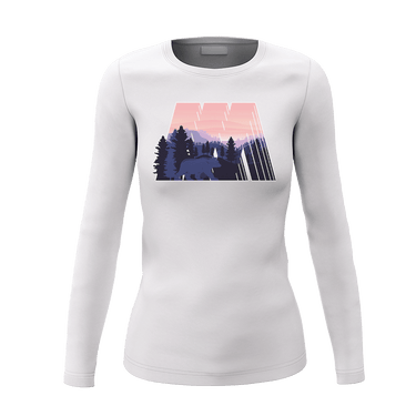 Geometric Camping Women Long Sleeve Shirt